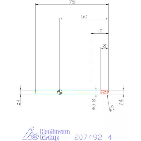 Garant Garant Master Steel VHMteljes rádiuszmaró HPC 4 mm