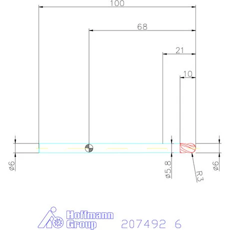 Garant Garant Master Steel VHMteljes rádiuszmaró HPC 6 mm