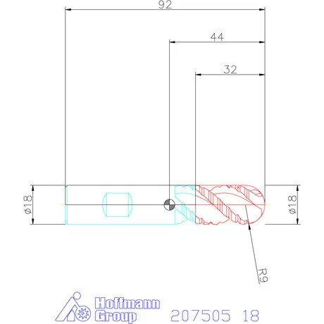 Garant VHM teljes rádiusz nagyolómaró 18 mm