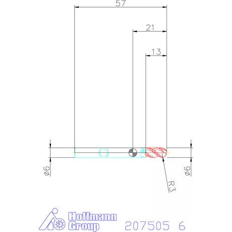 Garant VHM teljes rádiusz nagyolómaró 6 mm