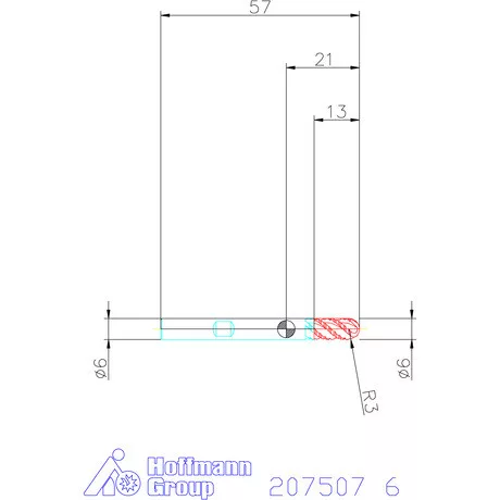Garant VHM teljes rádiusz nagyolómaró 6 mm
