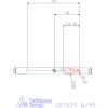 Garant VHM parabolikus maró, tangenciális alak PPC 8/95 mm