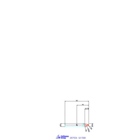 Garant VHM parabolikus maró, kúpos alak α/2=18° PPC 12/500 mm