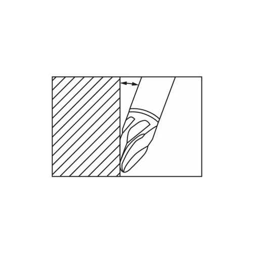 Garant VHM parabolikus maró, kúpos alak α/2=18° PPC 6/250 mm
