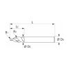 Garant VHM parabolikus maró, kúpos alak α/2 = 18° PPC 6/250 mm