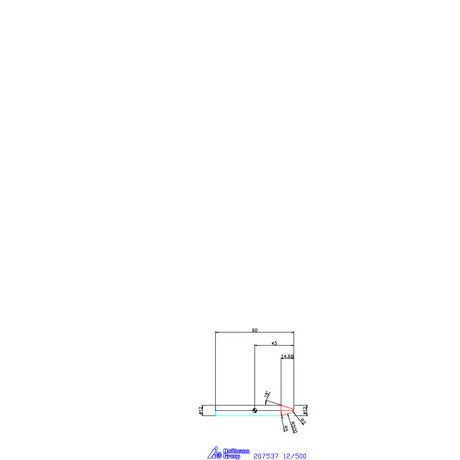 Garant VHM parabolikus maró, kúpos alak α/2 = 18° PPC 12/500 mm