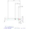 Garant VHM parabolikus maró, kúpos alak α/2 = 18° PPC 6/100 mm
