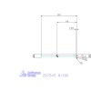 Garant VHM parabolikus maró, tompa kúpos alak α/2 = 72° PPC 8/180 mm