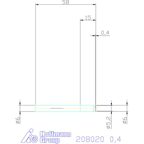 Garant VHM saroklekerekítő maró 0,4 mm