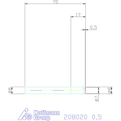 Garant VHM saroklekerekítő maró 0,5 mm