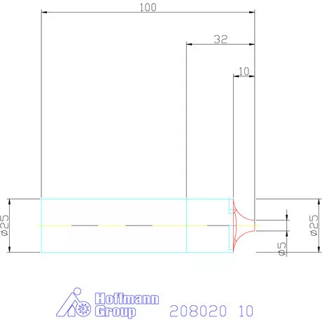 Garant VHM saroklekerekítő maró 10 mm