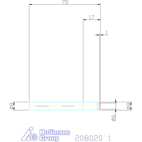 Garant VHM saroklekerekítő maró 1 mm