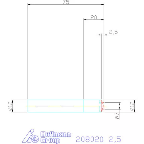Garant VHM saroklekerekítő maró 2,5 mm