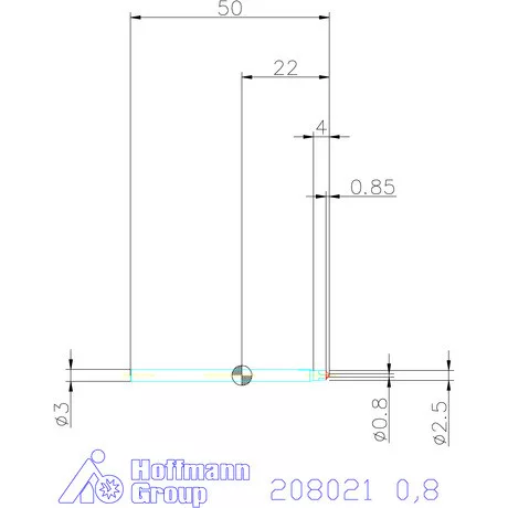 Garant VHM saroklekerekítő maró HPC 0,8 mm