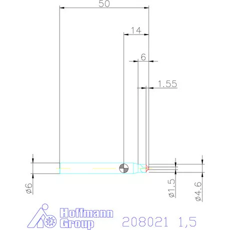 Garant VHM saroklekerekítő maró HPC 1,5 mm