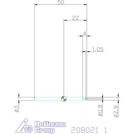 Garant VHM saroklekerekítő maró HPC 1 mm