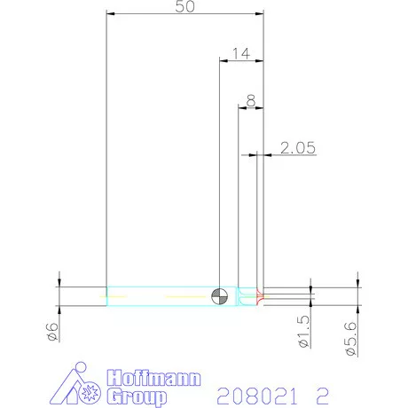 Garant VHM saroklekerekítő maró HPC 2 mm