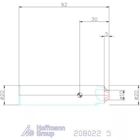 Holex VHM saroklekerekítő maró 5 mm