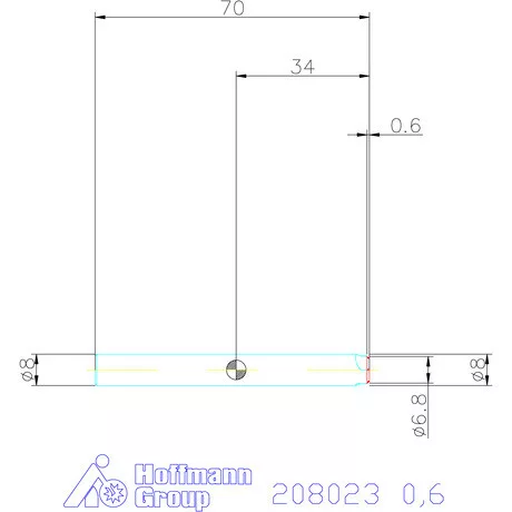 Garant VHM saroklekerekítő maró HPC 0,6 mm