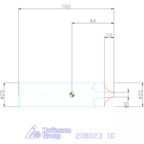 Garant VHM saroklekerekítő maró HPC 10 mm