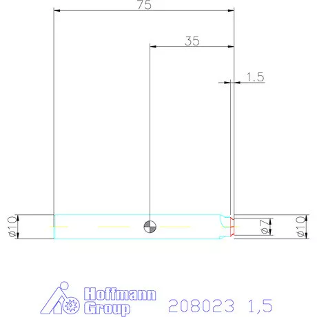 Garant VHM saroklekerekítő maró HPC 1,5 mm