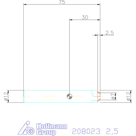 Garant VHM saroklekerekítő maró HPC 2,5 mm