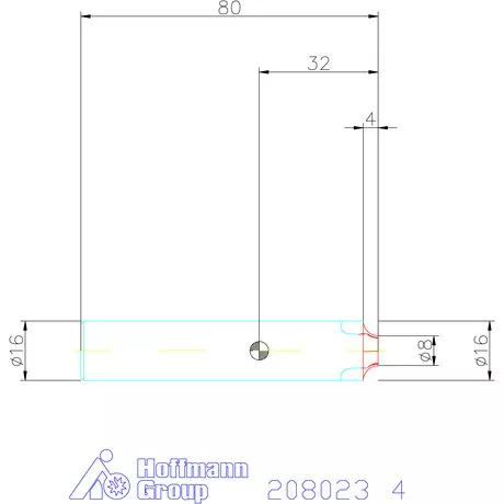 Garant VHM saroklekerekítő maró HPC 4 mm