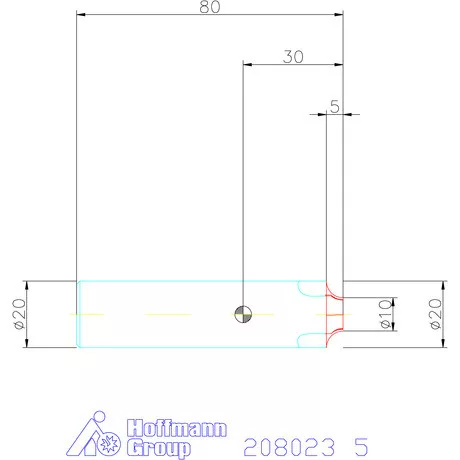 Garant VHM saroklekerekítő maró HPC 5 mm