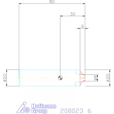 Garant VHM saroklekerekítő maró HPC 6 mm