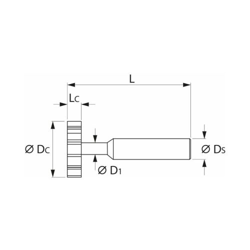 Garant VHM T-horonymaró forgácstörő éllel 18X8 mm
