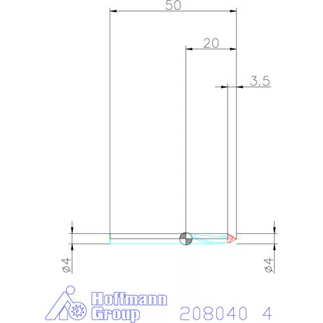 Garant VHM gravírmaró 60° 4 mm