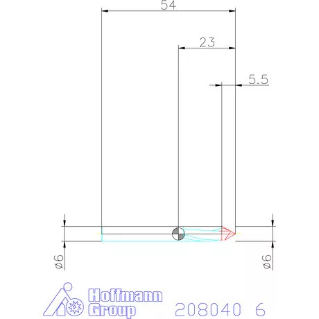 Garant VHM gravírmaró 60° 6 mm
