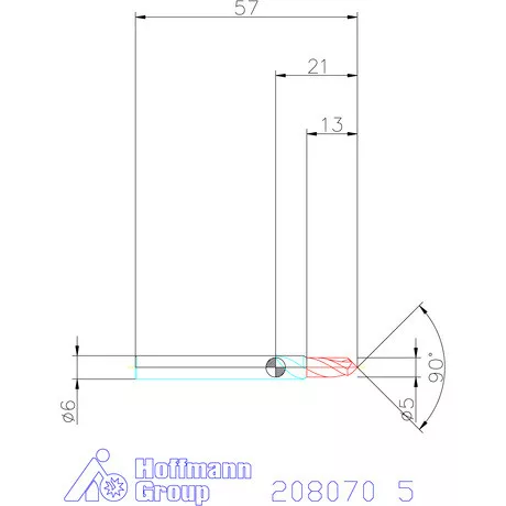 Garant VHM élletörő maró 90° 5 mm