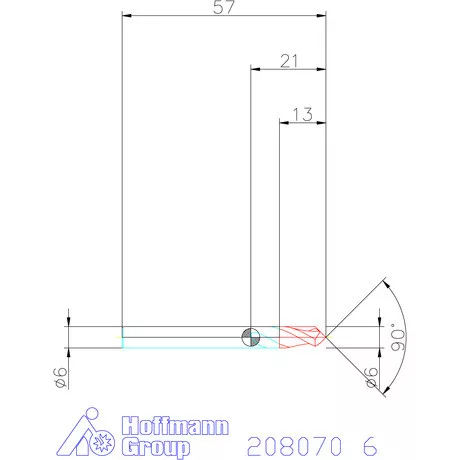 Garant VHM élletörő maró 90° 6 mm