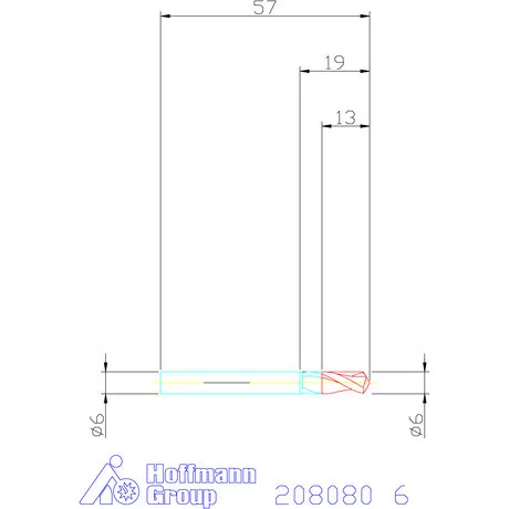 Garant VHM élletörő maró 120° 6 mm