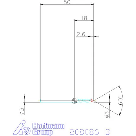 Garant VHM spirális gravírmaró 60° 3 mm