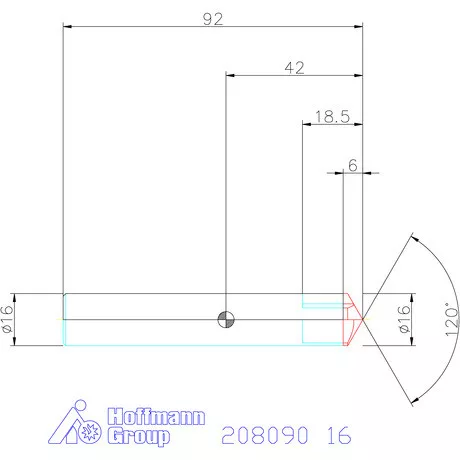 Garant VHM sorjázó 120° 16 mm