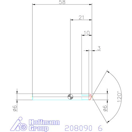 Garant VHM sorjázó 120° 6 mm