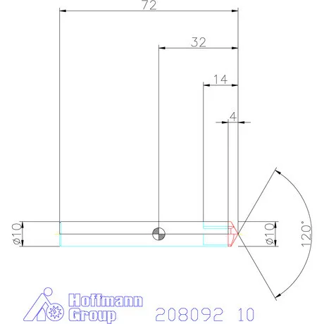 Garant VHM sorjázó 120° 10 mm