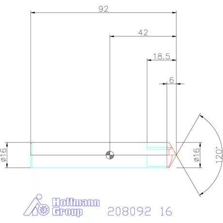 Garant VHM sorjázó 120° 16 mm