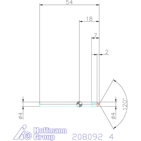 Garant VHM sorjázó 120° 4 mm