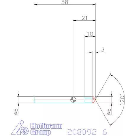 Garant VHM sorjázó 120° 6 mm