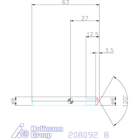 Garant VHM sorjázó 120° 8 mm
