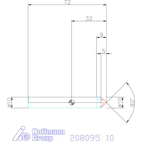 Garant VHM sorjázó 90° 10 mm