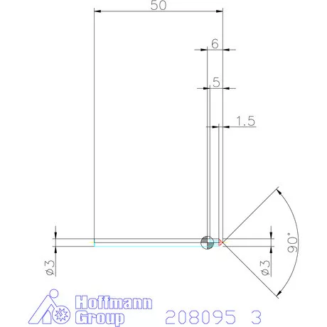 Garant VHM sorjázó 90° 3 mm