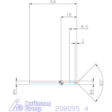 Garant VHM sorjázó 90° 4 mm