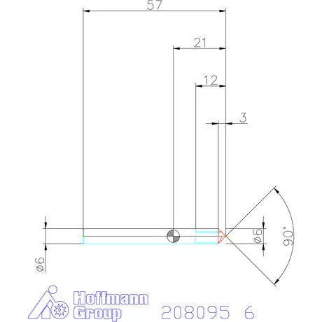 Garant VHM sorjázó 90° 6 mm