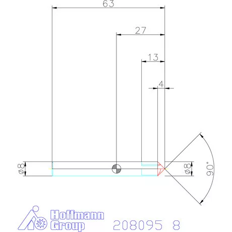 Garant VHM sorjázó 90° 8 mm