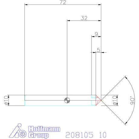 Garant VHM sorjázó 90° 10 mm