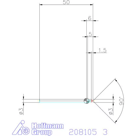 Garant VHM sorjázó 90° 3 mm